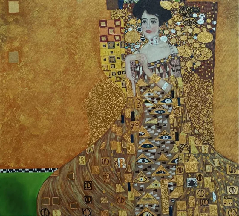 Reinterpretation after Portrait d'Adele Bloch-Bauer I by Gustav Klimt