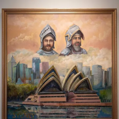 Knights Sid and Ney over Sydney