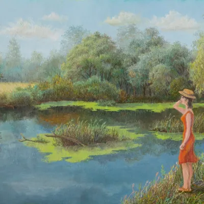 Green Shore by Dmitry Nikolaevich Kolesnikov. (William Diko) | Art Deluxe Paris